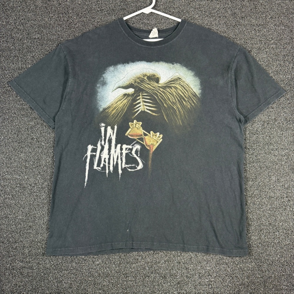 VTG 2011 In Flames Band T-Shirt Men's XL Sounds Of A Playground Fading Metalcore